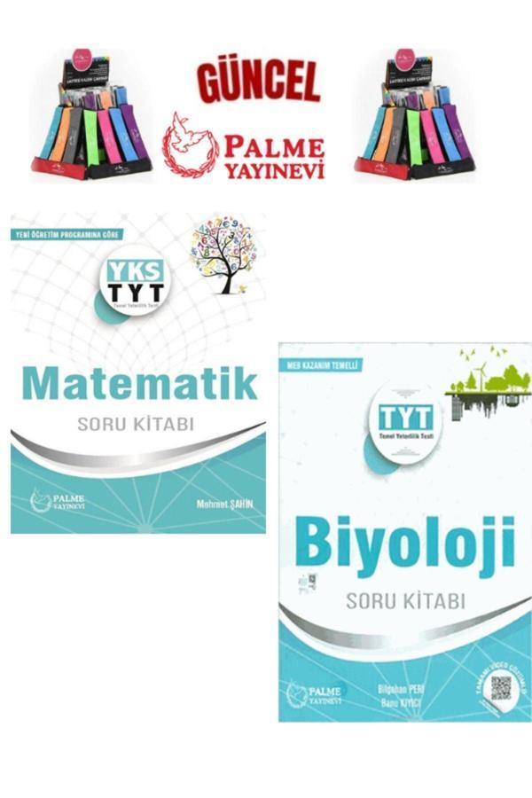 Güncel Tyt Matematik-Biyoloji Yeni Müfredat Soru Bankası Seti+Kalemlik - Palme Yayınları - Image 1