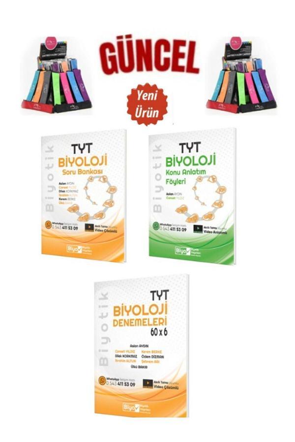 Tyt Biyoloji Video Konu+Tyt Video Soru Bankası+Tyt 60x6 Deneme Seti+Cambridge Kalemlik - Biyotik Yayınları - Image 1