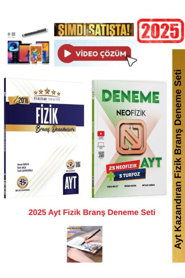 Yıldızlar Yarışıyor Ayt Fizik 20 li Deneme+Neo Fizik Ayt Fiizk Deneme Seti+Android Kalem - Bilgi Sarmal Yayınları - Image 1