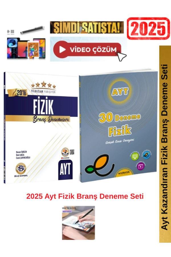 Yıldızlar Yarışıyor Ayt Fizik 20 li Deneme+Endemik Ayt Fizik 30 Deneme Seti+Android Kalem - Bilgi Sarmal Yayınları - Image 1