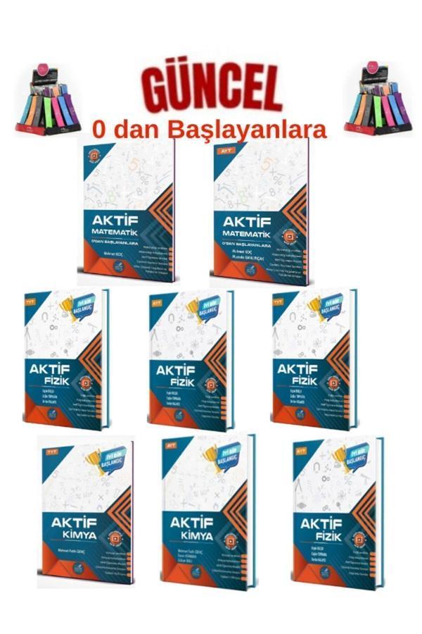 Güncel 0 Dan Başlayanlara Tyt-Ayt Mat-Fizik-Biyoloji-Kimya Konu Anlatımlı Soru Bankası+Kalemlik - Aktif Öğrenme Yayınları - Image 1