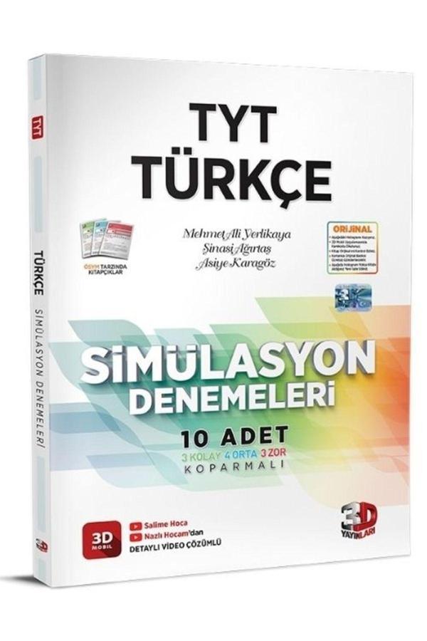 3d 2025 Tyt Türkçe Simülasyon Denemeleri Detaylı Video Çözümlü - 3D Yayınları - Image 1