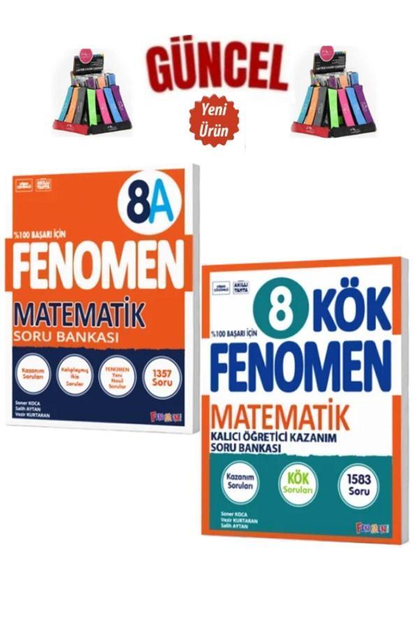 Güncel 8.Sınıf Matematik B(Zor)545Soru Soru Bankası+Matematik Kök Sorular+Kalemlik - Fenomen Yayıncılık - Image 1
