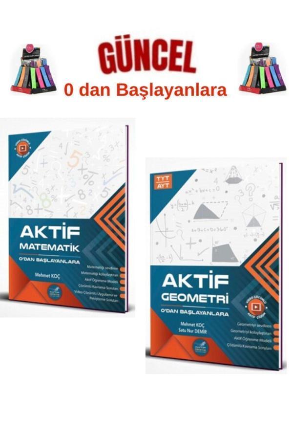 Güncel 0 Dan Başlayanlara Tyt Matematik-TytTyt Geometri Konu Anlatımlı Soru Bankası+Kalemlik - Aktif Öğrenme Yayınları - Image 1