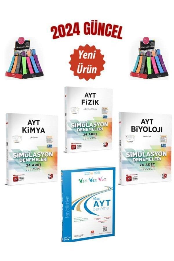 2025 Ayt Fen Bilimleri 10 Deneme 3d Yayın Fizik-kimya-biyoloji Deneme Kalemlik - Üç Dört Beş Yayınları - Image 1
