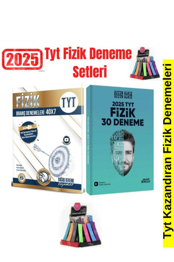 2025 Tyt Fizik 40 Adet Deneme+Özcan Aykın Tyt Fizik 30 Adet Deneme Seti+Kalemlik - Bilgi Sarmal Yayınları - Image 1