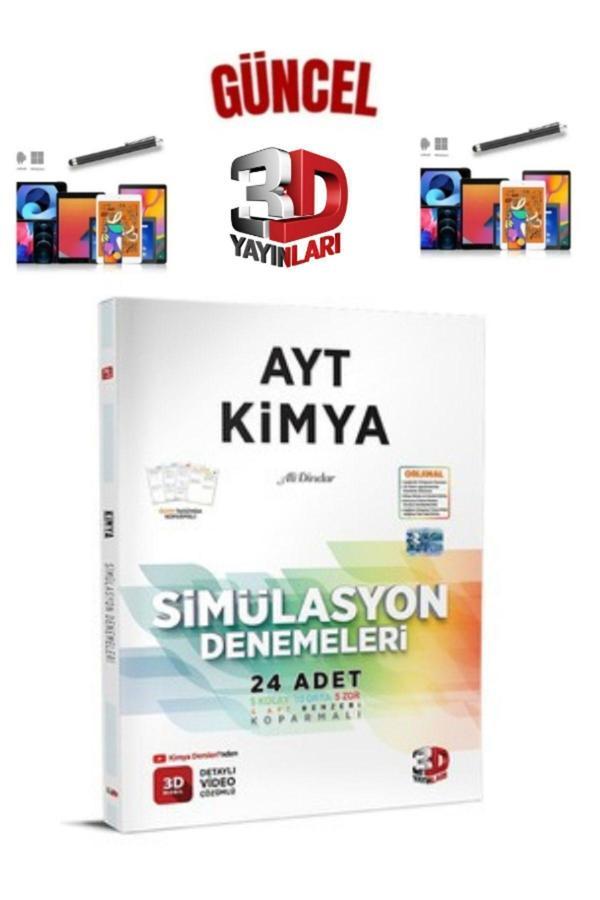2025 3D Çözüm Yayınları Ayt Kimya 24 Adet Deneme Koparmalı Dokunmatik Kalem - 3D Yayınları - Image 1