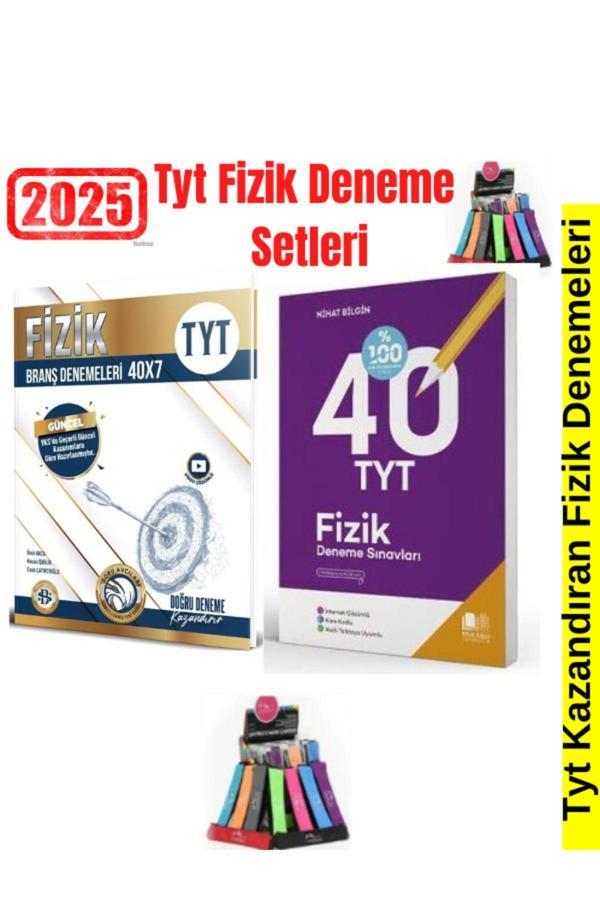 2025 Tyt Fizik 40 Adet Deneme+Nihat Bilgin Tyt Fizik 40 Adet Deneme Seti+Kalemlik - Bilgi Sarmal Yayınları - Image 1