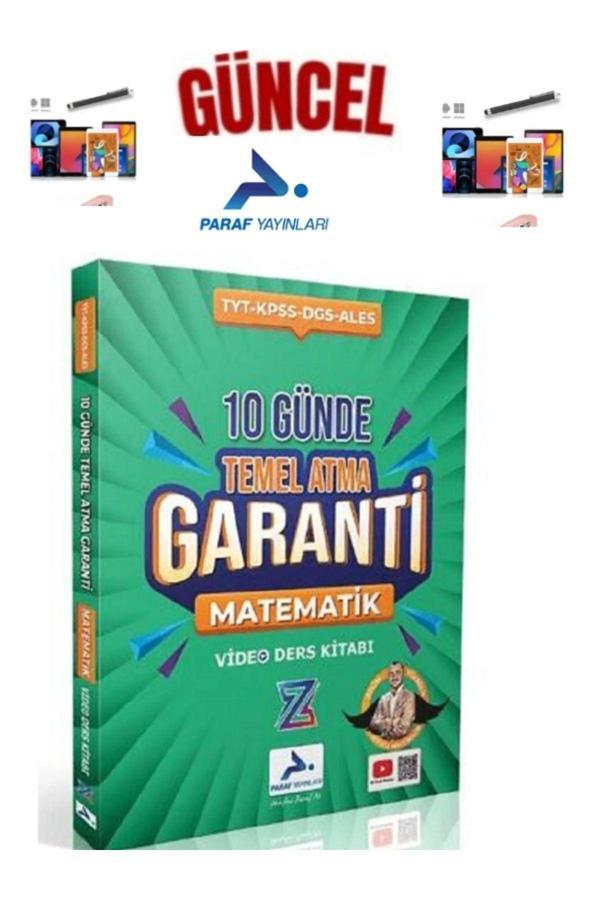 Paraf Yayınları Tyt PARAF Z TAKIM MATEMATİK 10 GÜNDE TEMEL ATMA GARANTİ Video Anlatımlı +Kalem - Paraf Yayınları - Image 1