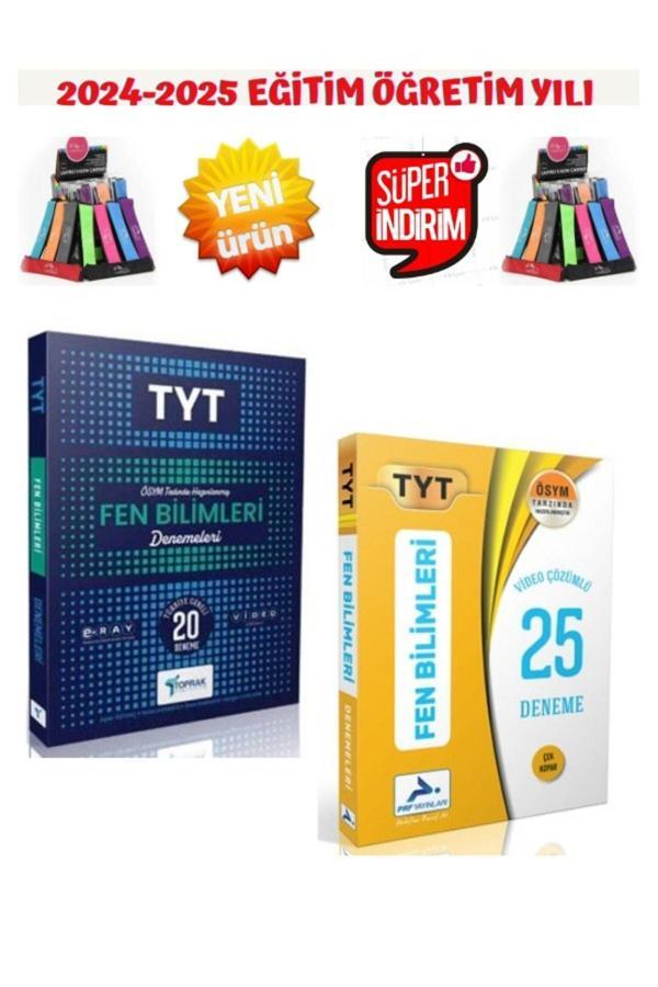 Toprak Tyt 2025 Fen 20 Deneme+Paraf Tyt Fen Bilimleri 25 Deneme+Kalemlik - Toprak Yayınları - Image 1