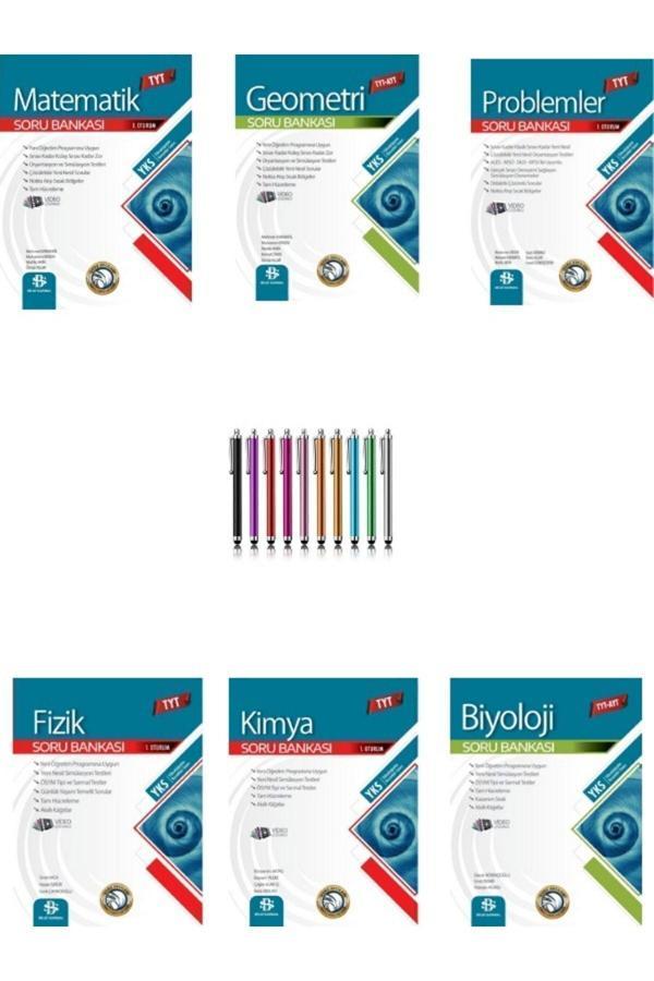 Güncel Müfredat Video Çözümlü Tyt Mat-Geo.-Problemler-Fizik-Kimya-Biyoloji Soru Bankası Seti+Kalem - Bilgi Sarmal Yayınları - Image 1