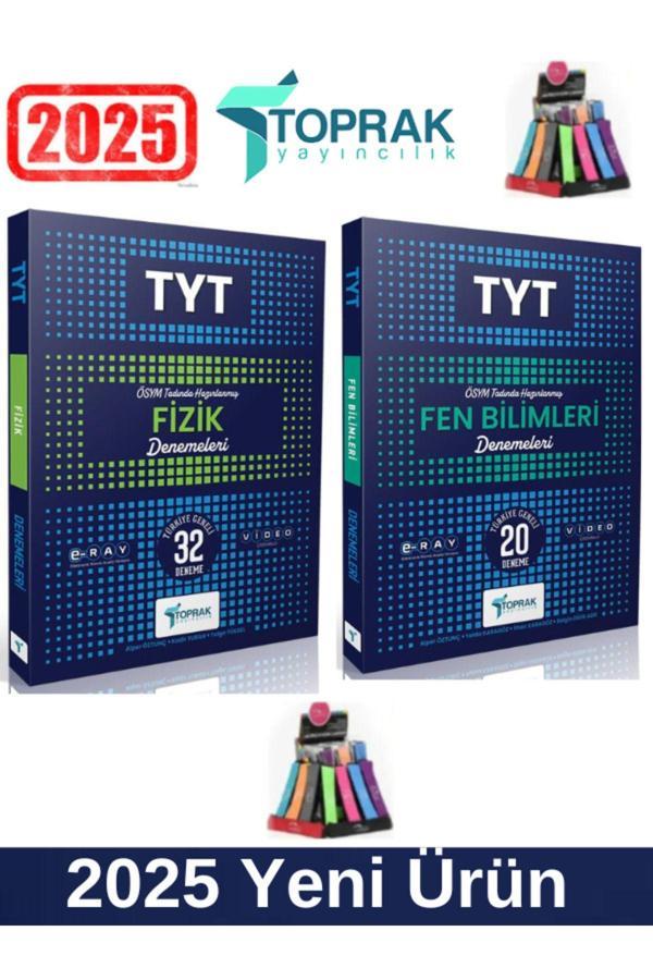 Toprak Yayınları 2025 Tyt Fizik32-Tyt Fen Bilimleri20 Deneme Seti+Kalemlik - Toprak Yayınları - Image 1