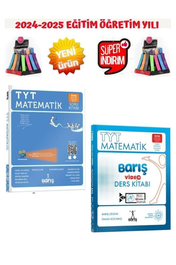 Barış Çelenk Güncel 2025 Tyt Matematik Video Ders+Tyt Matematik Soru Bankası Seti+Kalemlik - Barış Çelenk - Image 1