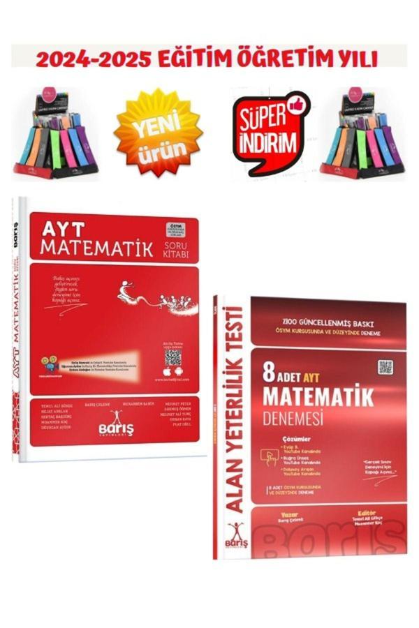 Barış Çelenk Güncel 2025 Ayt Matematik Soru Bankası+Ayt Matematik 8 Deneme+Kalemlik - Barış Çelenk - Image 1