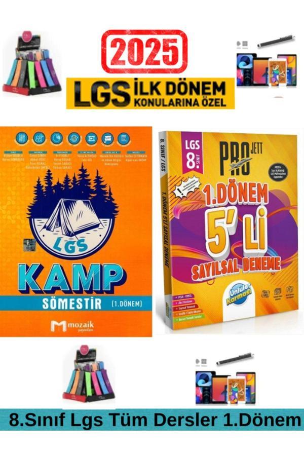 Mozaik 8.Sınıf Lgs 1.Dönem Tüm Dersler Soru +Ünlüler Sempatik Sayısal 1.Dönem 5 Deneme+Kalem - Mozaik Yayınları - Image 1