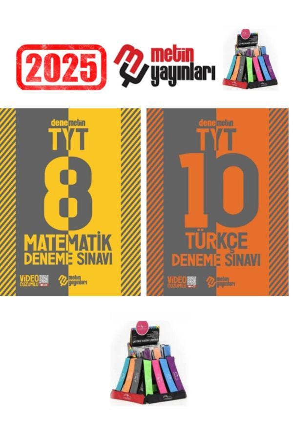 Metin Yayınları Güncel TYT Matematik 8-Türkçe 10 Video Çözümlü 18 Deneme Seti+Kalemlik - Metin Yayınları - Image 1