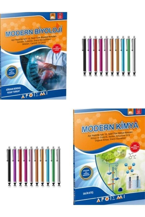 2024Güncel Müfredat Modern Biyoloji-Kimya Konu Anlatımlı Soru Bankası Seti+Kalem - Apotemi Yayınları - Image 1