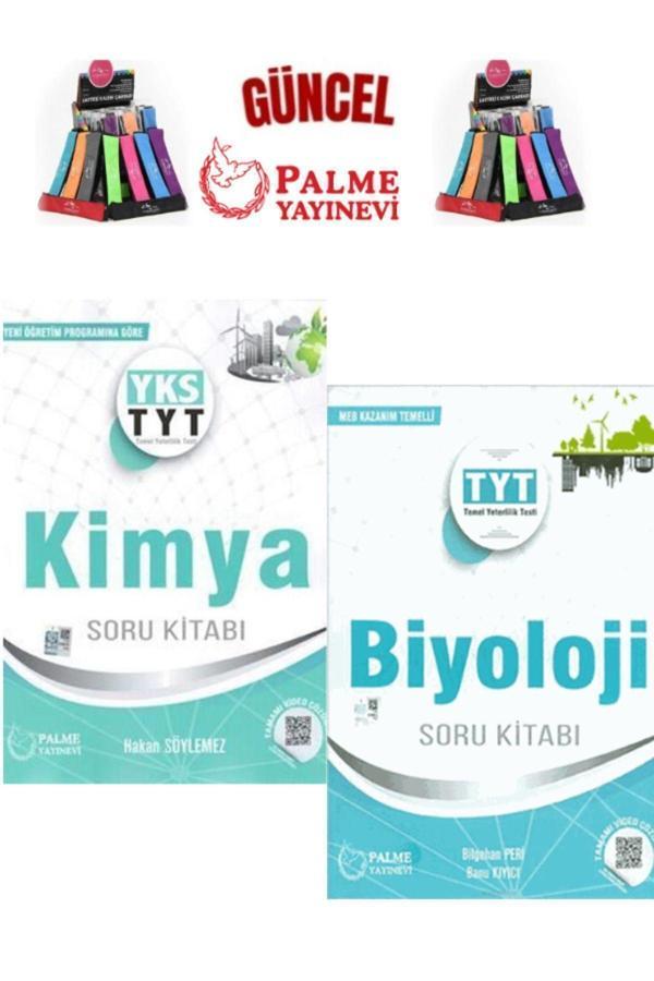 Güncel Tyt Kimya-Biyoloji Yeni Müfredat Soru Bankası Seti+Kalemlik - Palme Yayınları - Image 1