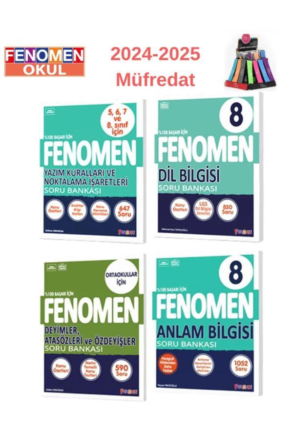 Güncel 8.Sınıf Dilbilgisi+Anlam Bilgisi+Yazım Kuralları+Deyimler Atasözler Deyişler+Kalemlik - Fenomen Yayıncılık - Image 1