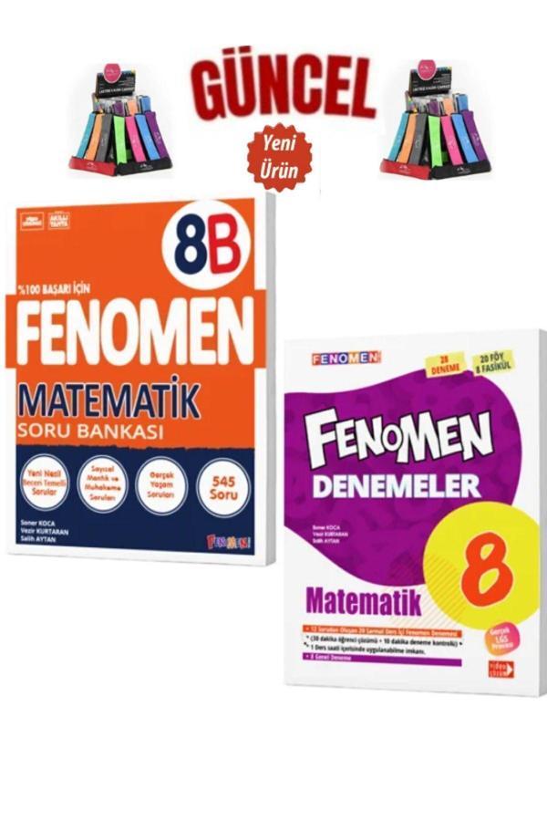 Güncel 8.Sınıf Matematik B(Zor)545 Soru-Matematik Deneme(20Föy-28 Fasikül-28 Deneme)+Kalemlik - Fenomen Yayıncılık - Image 1