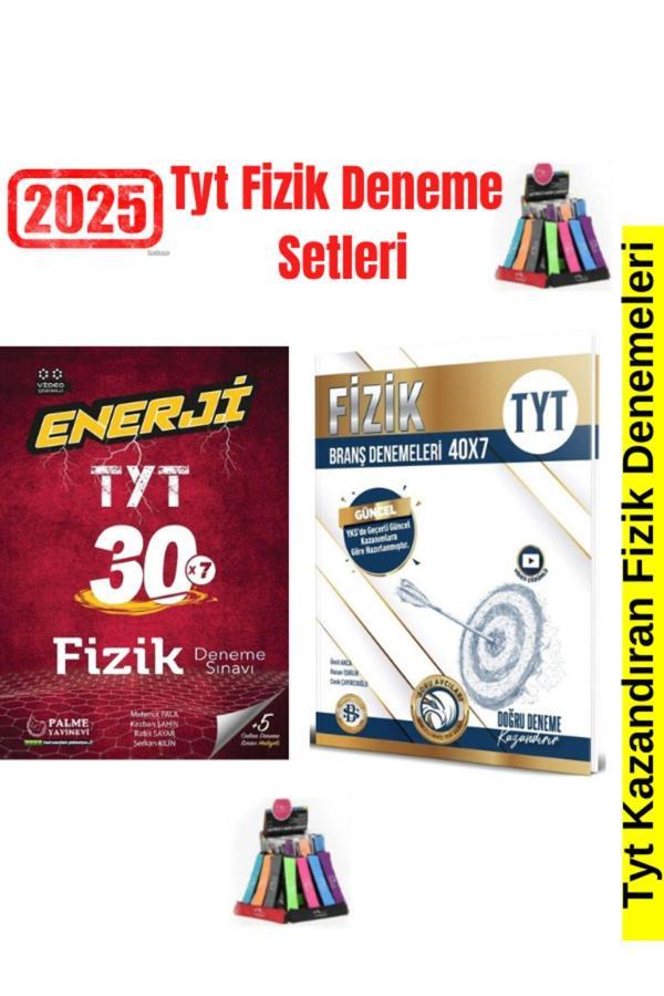 Güncel Palme Enerji TYT Fizik 30 Adet Deneme+BilgiSarmal Tyt Fizik 40 Adet Deneme Seti+Kalemlik - Palme Yayınları - Image 1