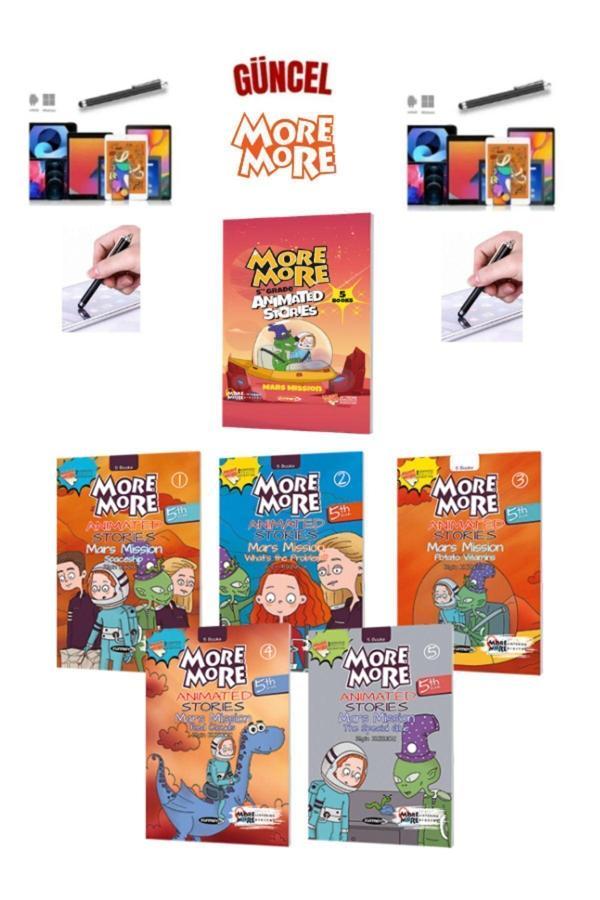 More&More 5 Animated Stories–MARS MISSION(5.Sınıf 5 Kitap İngilizce Hikaye Kitabı)+Dokunmatik Kalem - Fenomen Yayıncılık - Image 1