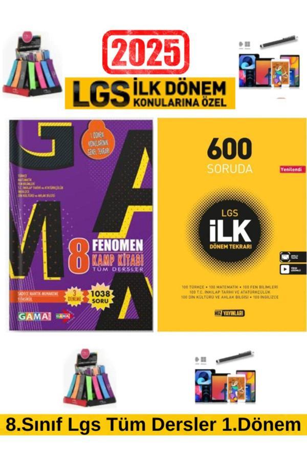2025 Lgs 1.Dönem Tüm Dersler Genel Kamp Tekrar+Hız  8.Sınıf Lgs 600 Soruda 1.Dönem Tekrar - Fenomen Yayıncılık - Image 1
