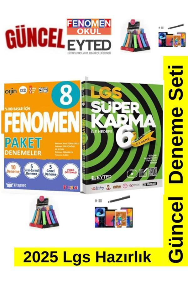 Güncel 8.Sınıf Lgs Tüm Dersler 10 Paket Deneme+Eyted Süper Karma Lgs 6 Deneme+Kalem Kalemlik - Fenomen Yayıncılık - Image 1