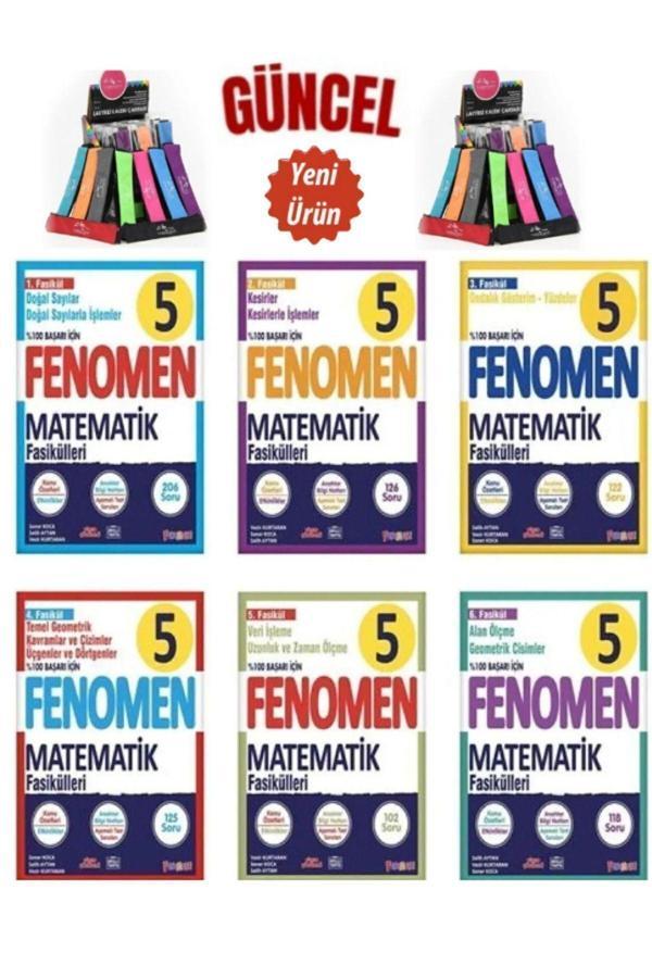 GÜNCEL FENOMEN 5 MATEMATİK FASİKÜL SETİ (1-2-3-4-5-6. SAYILAR) +Cambridge Kalemlik - Fenomen Yayıncılık - Image 1