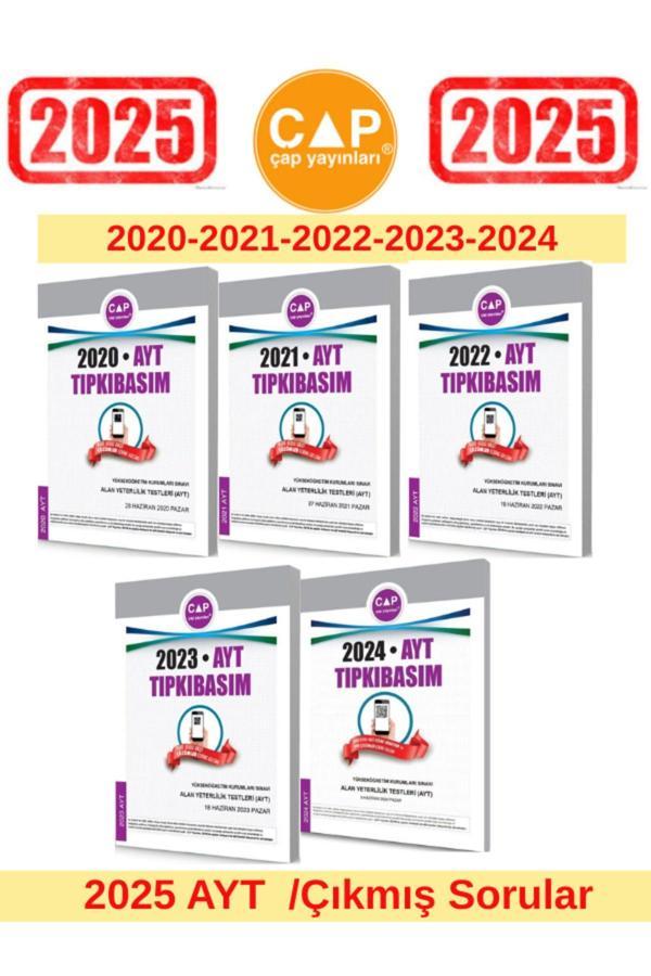 Çap Yayınları 2025 Ayt Sınavı 2020-2021-2022-2023-2024 Tıpkı Basım Çıkmış Sorular - Çap Yayınları - Image 1
