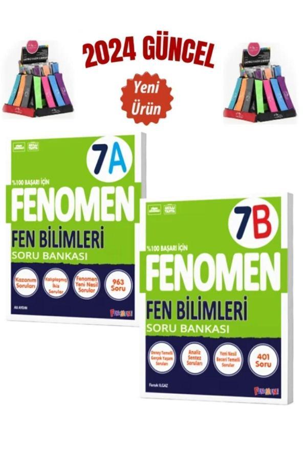 Güncel 7.Sınıf Fen Bilimleri(A-B)Kolay-Zor Soru Bankası Seti (963-401Soru)Seti+Kalemlik - Fenomen Yayıncılık - Image 1