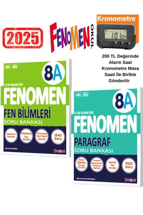 2025 Kurmay 8.Sınıf Lgs Hazırlık Fen Bilimleri 8A-Paragraf 8A Soru Bankası+Kronometre - Fenomen Yayıncılık - Image 1