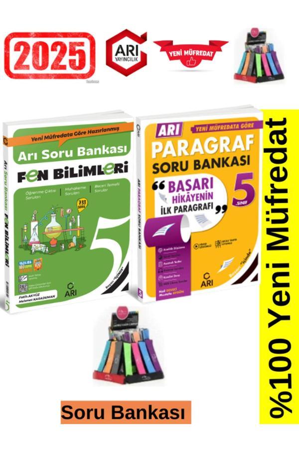 Arı Yayıncılık 2025 5.Sınıf Fen-Paragraf Video Çözümlü Soru Bankası Seti+Kalemlik - Arı Yayıncılık - Image 1