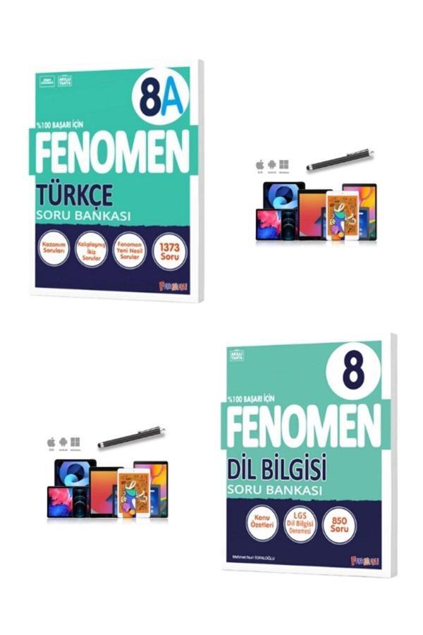 2025 Kurmay 8.sınıf Türkçe 8a Dilbilgisi (1373-807 SORU)video Çözümlü Soru Bankası Seti Kalem - Fenomen Yayıncılık - Image 1