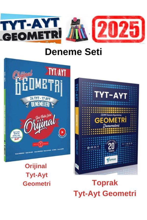 2025 Tyt Ayt Geometri 24Tyt-17Ayt Deneme+Toprak Tyt-Ayt 20 Geometri Deneme+Kalemlik - Orijinal Yayınları - Image 1