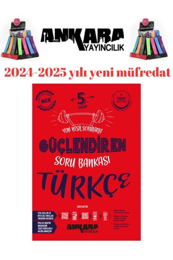 2025 5.Sınıf Türkçe %100 Yeni Müfredat Soru Bankası+Kalemlik - Ankara Yayıncılık - Image 1