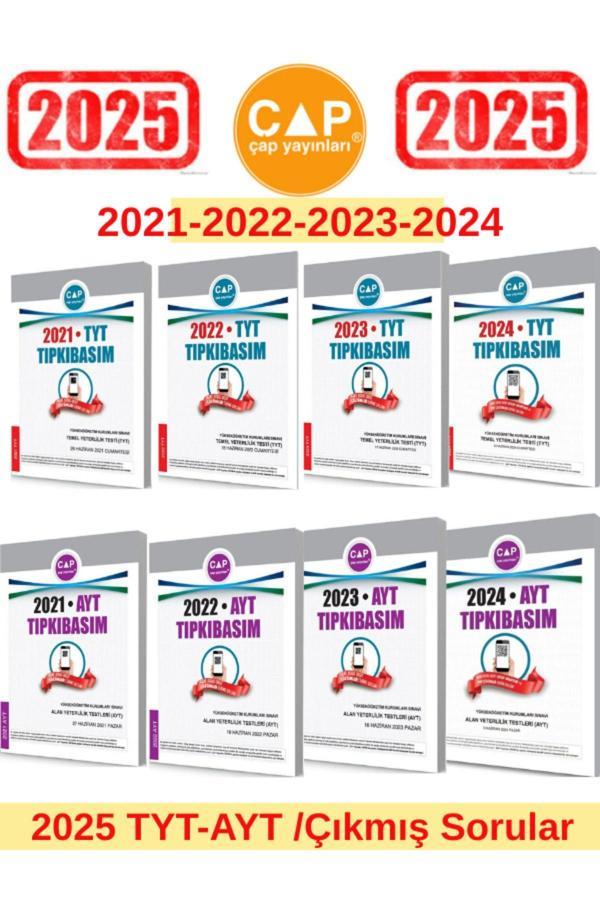 Çap Yayınları 2025 Tyt-ayt Sınıvı Için 21-22-23-24 Tyt-21-22-23-24 Ayt Tıpkı Basım Çıkmış Sorular - Çap Yayınları - Image 1