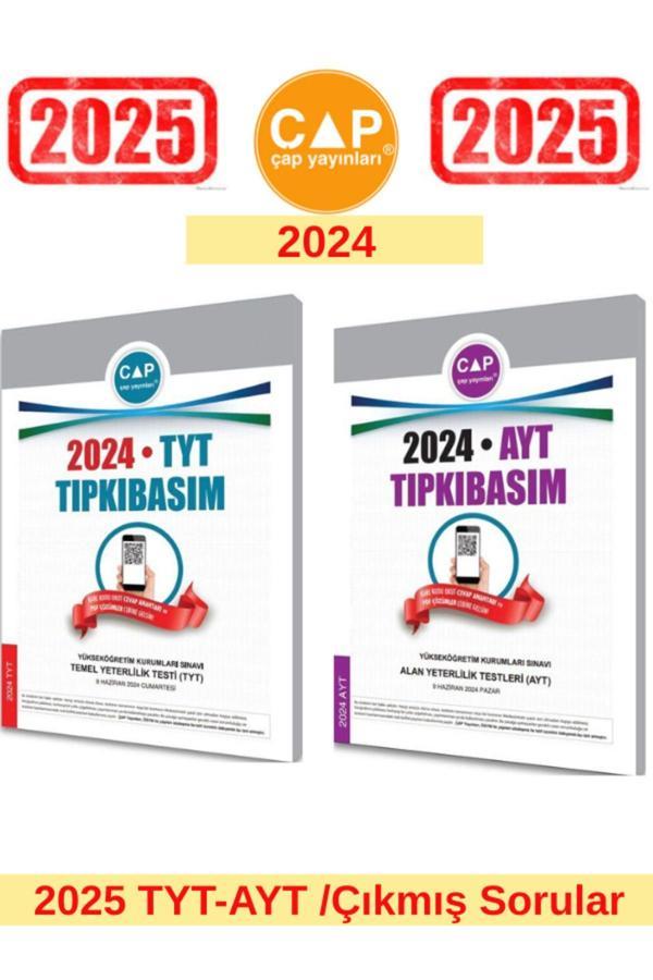 Çap Yayınları 2025 Tyt-ayt Sınıvı Için 2024 Tyt-2024 Ayt Tıpkı Basım Çıkmış Sorular - Çap Yayınları - Image 1