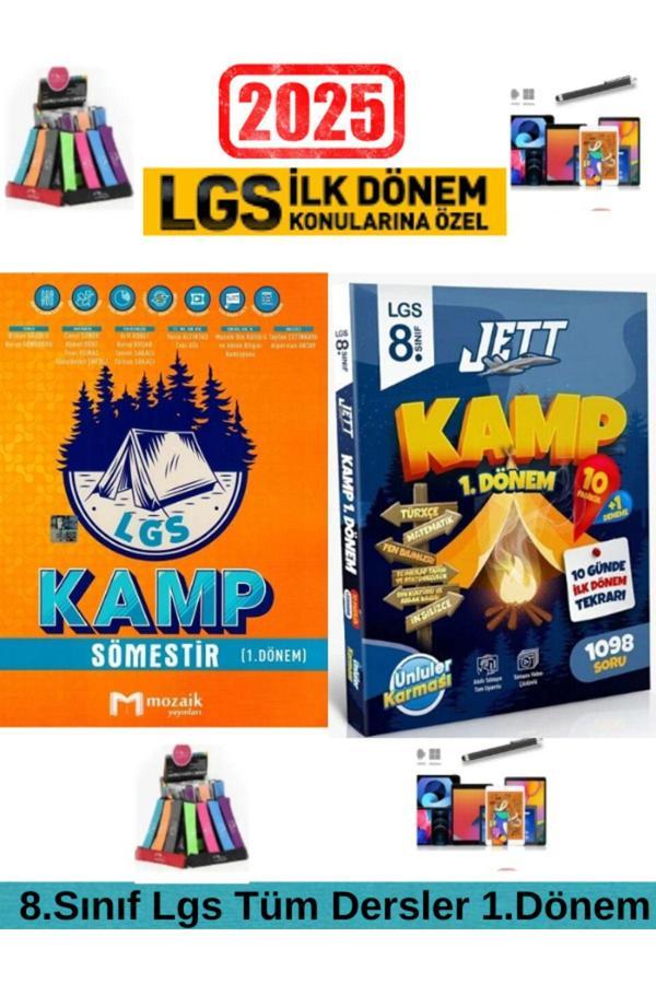 Mozaik 8.Sınıf Lgs 1.Dönem Tüm Ders Soru +Ünlüler 8.Sınıf 1.Dönem Jett Kamp 10 Günde 1.DönemTekrarı - Mozaik Yayınları - Image 1