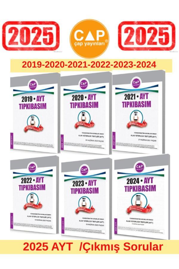 Çap Yayınları 2025 Ayt Sınavı 2019-2020-2021-2022-2023-2024 Tıpkı Basım Çıkmış Sorular - Çap Yayınları - Image 1