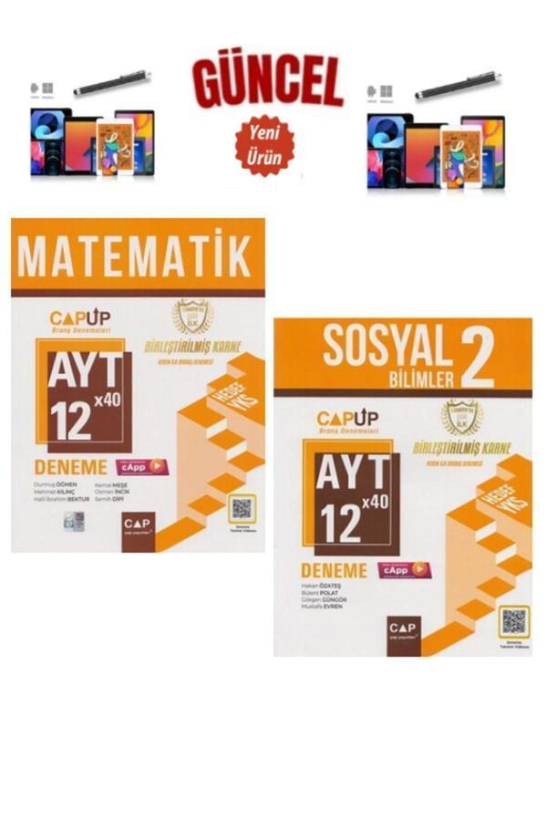 Çap Ayt Matematik-Sosyal 2 24 Deneme Seti (720 Soru)+Dokunmatik Kalem - Çap Yayınları - Image 1