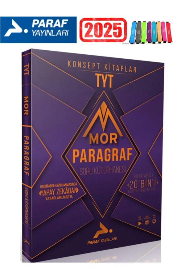 Paraf Yayınları Paraf Mor Tyt Paragraf Soru Kütüphanesi (Konsept Kitaplar)+Kalemlik - Paraf Yayınları - Image 1