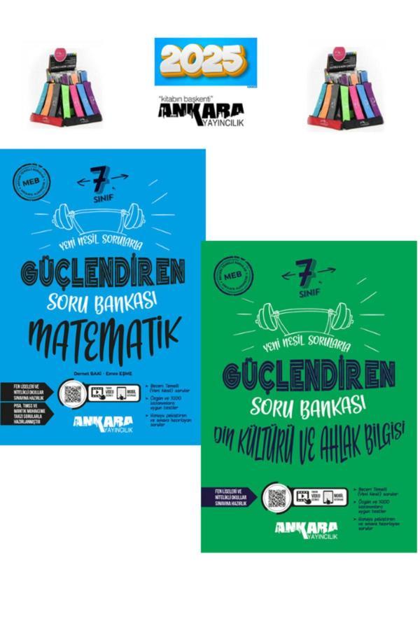 Ankara 7.Sınıf Matematik-Din Soru Bankası+ Cambridge Kalemlik - Ankara Yayıncılık - Image 1