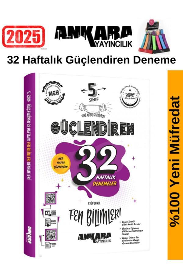 2025 5.Sınıf Güçlendiren Fen Bilimleri 32 Haftalık Deneme Seti+Kalemlik - Ankara Yayıncılık - Image 1