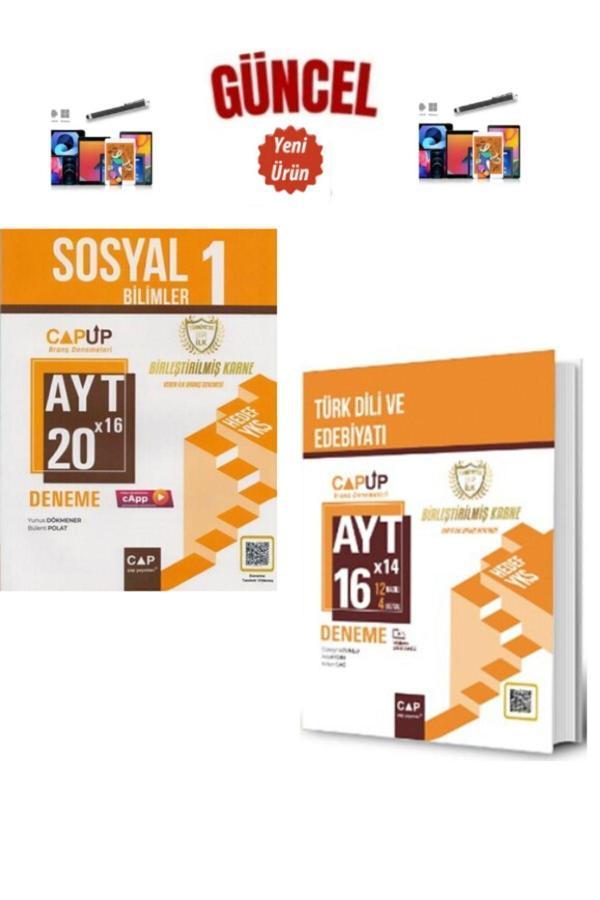 Çap Ayt Sosyal1 -Sosyal2 32 Adet Deneme Seti (560Soru)+Dokunmatik Kalem - Çap Yayınları - Image 1