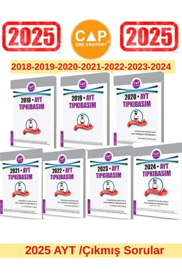 Çap Yayınları 2025 Ayt Sınavı 2018-2019-2020-2021-2022-2023-2024 Tıpkı Basım Çıkmış Sorular - Çap Yayınları - Image 1
