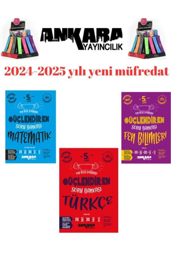 Ankara 5.Sınıf Matematik-Türkçe-Fen- %100 Yeni Müfredat Soru Bankası+Kalemlik - Ankara Yayıncılık - Image 1