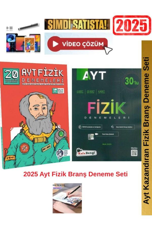 Ertan Sinan Şahin 2025 Ayt Fizik 20 Deneme+Kafa Dengi Ayt Fizik 30 lu Deneme Seti+Android Kalem - Image 1
