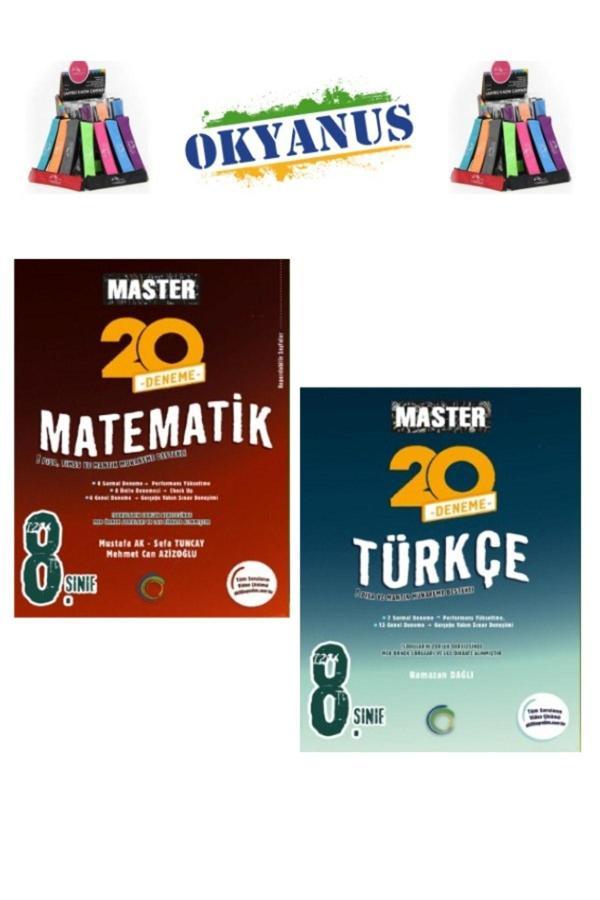 Güncel 8.Sınıf Lgs Hazırlık Master Matematik 20 Deneme+Türkçe 20 Deneme Seti+Kalemlik - Okyanus Yayıncılık - Image 1