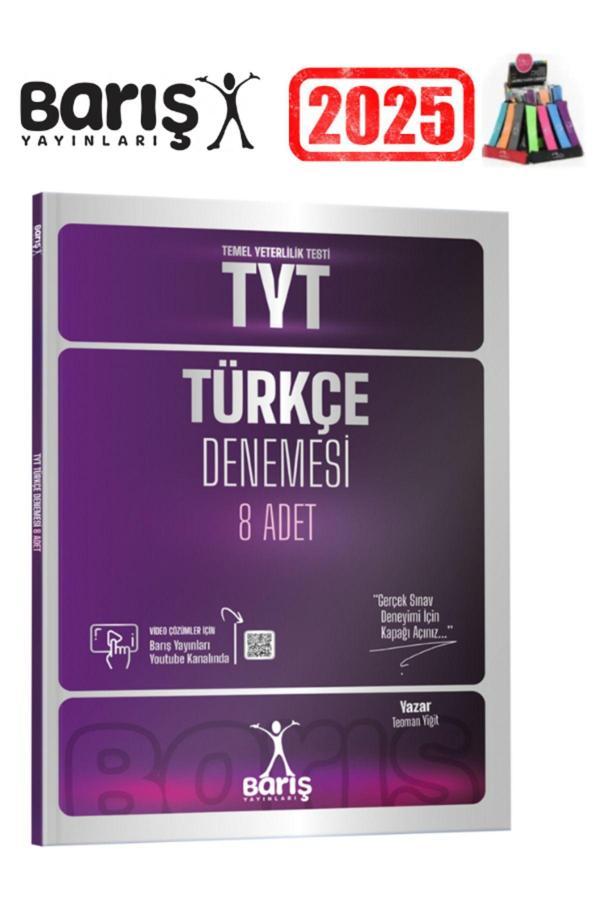 2025 Barış Çelenk Yayınları TYT Türkçe Denemesi 8 Adet+Kalemlik - Barış Çelenk - Image 1